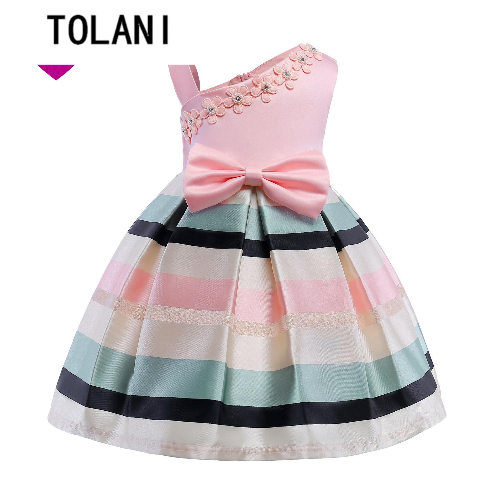 Körpə Uşaqları Qızlar üçün Yay Donu Şahzadə Donları Geyimləri Ətək