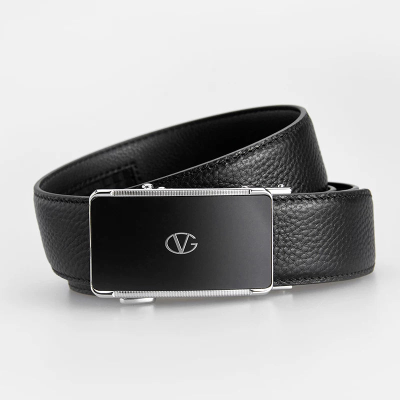 Giovanni Valentino 2024 High Quality Cow Leather Belt for Men, New Style, Alloy Automatic Buckle Genuine Leather Belt