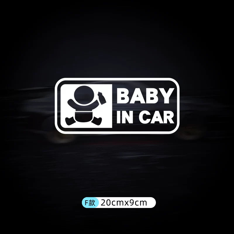 Avtomobildəki körpə stikerləri, avtomobildəki körpələr və uşaqlar üçün xəbərdarlıq stikerləri.