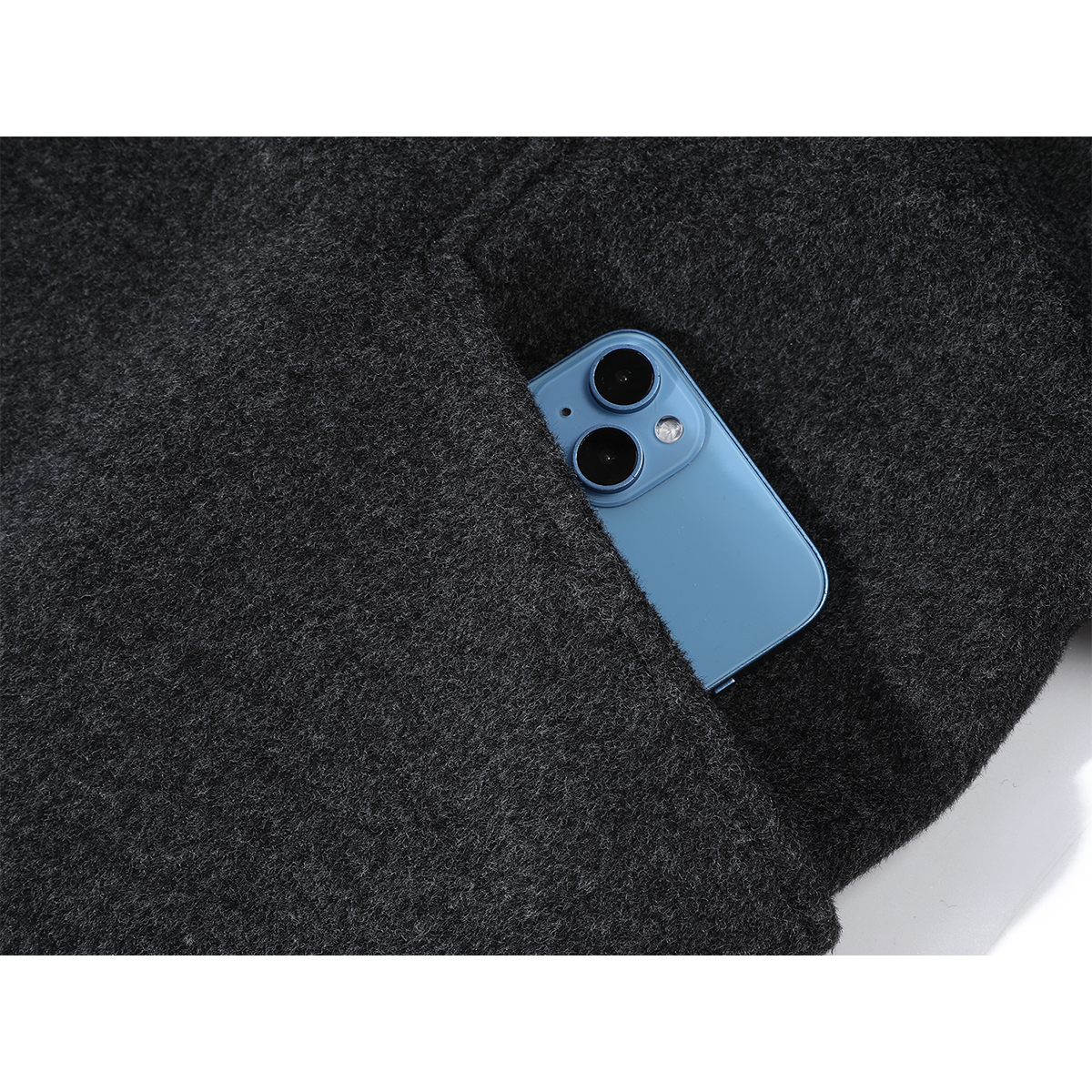 Cholisa Tünd Boz Yüksək Keyfiyyətli Yun Palto, 2026 Yaz/Payız Yeni Modeli, Boş Oturmalı, Zərif və Çoxfunksiyalı Qadınlar üçün İkiüzlü Yun Palto