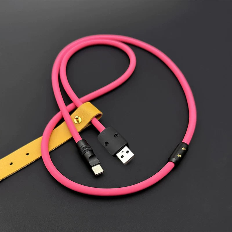 120W dopamin super yumşaq silikon məlumat kabeli Apple iPhone17 mobil telefonu Huawei Xiaomi USB sürətli şarj üçün uyğundur