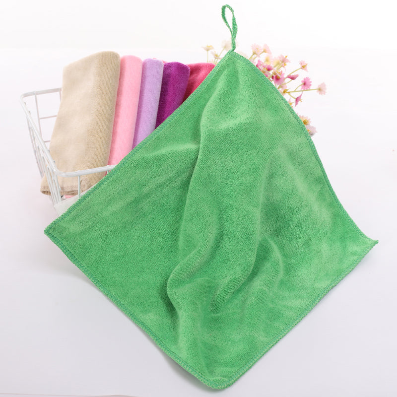 10 paket qalınlaşdırılmış uşaq bağçası qarmaqlı kvadrat dəsmallar, təmizlik üçün təmiz cır-cındır, su uducu və tüysüz gözəllik dəsmallarının topdan satışı