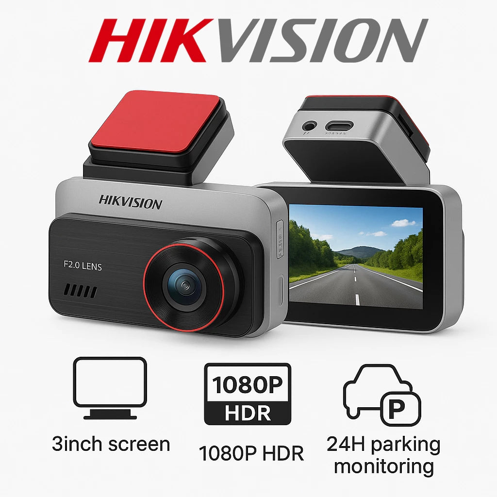 Hikvision C200S İkiqat Kameralı Avtomobil Yol Kamerası (Xarici Versiya) - İngilis Versiyası - Sərhədlərarası Beynəlxalq Avtomobil Yol Kamerası