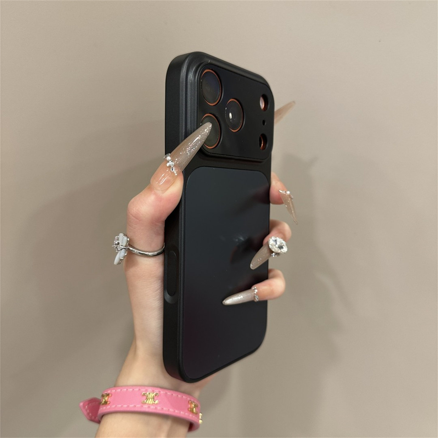 iPhone17promax Apple 16pro mobil telefon üçün uyğun yeni yüksək səviyyəli ikinci Apple 17 böyük pəncərəsi 15ProMax qoruyucu örtük 14 barmaq izinə qarşı kişi və qadın cütlük 13P Xingyu Narıncı