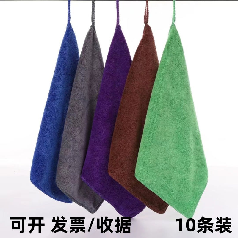 10 paket qalınlaşdırılmış uşaq bağçası qarmaqlı kvadrat dəsmallar, təmizlik üçün təmiz cır-cındır, su uducu və tüysüz gözəllik dəsmallarının topdan satışı