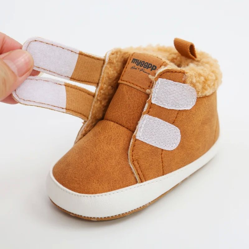 Uşaq Ayaqqabı Oğlan Qız Qış İsti Körpə Qar Çəkmələri Fleece Sof
