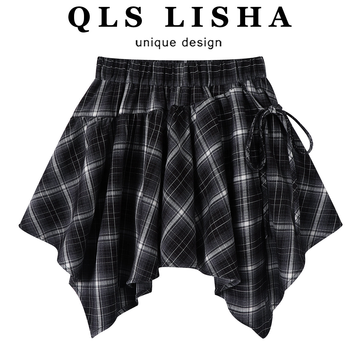 Cholisa 2025 Yeni Stil Qadınlar üçün Populyar Düzensiz A-xəttli Ətək, Yay üçün Unikal və Gözəl Qısa Ətək