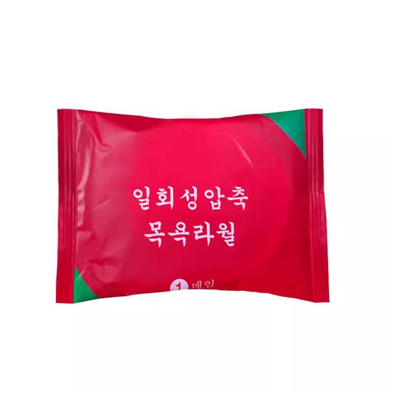 24*30 birdəfəlik təmiz pambıq sıxılmış dəsmal üz dəsmal, böyüdülmüş və qalınlaşdırılmış, Cənubi Koreyaya ixrac edilmiş, işgüzar səfərlər üçün portativ