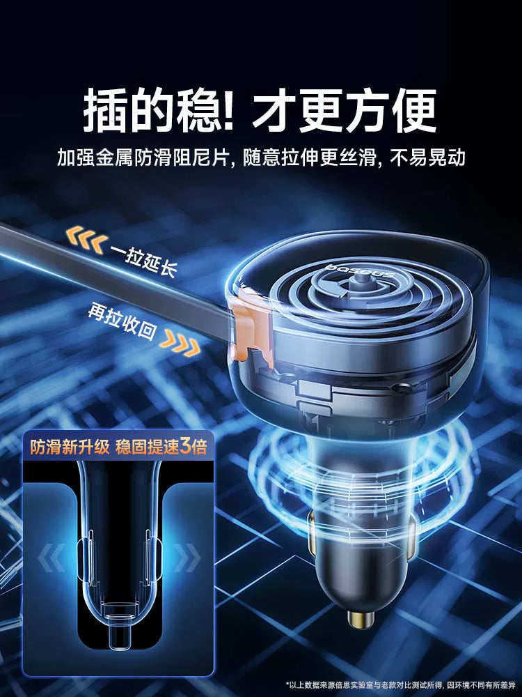 Alman avtomobil şarj cihazı, sürətli şarj, ikili portlu, quraşdırılmış PD ikili naqilli, Huawei və Apple cihazları ilə uyğundur.