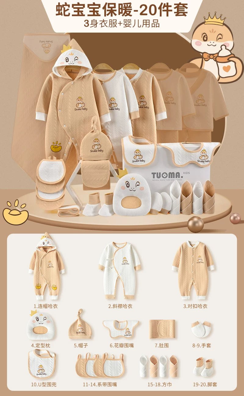 Körpə geyimləri, yeni doğulmuş körpələr üçün hədiyyə qutusu, təmiz pambıq dəsti, yeni doğulmuş körpələr üçün hədiyyələrin tam kolleksiyası, dolunay şənliyi və daha çox şey.