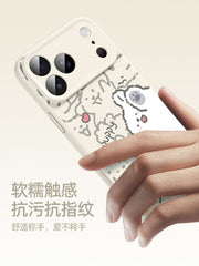 Apple iphone17 üçün uyğundur mobil telefon qutusu 17promax sevimli puppy hava maqnit emiş modeli 16pro cüt ip15 maye silikon 14 puls yumşaq qabıq 13 hər şey daxil düşməyə qarşı 12pm qoruyucu örtük