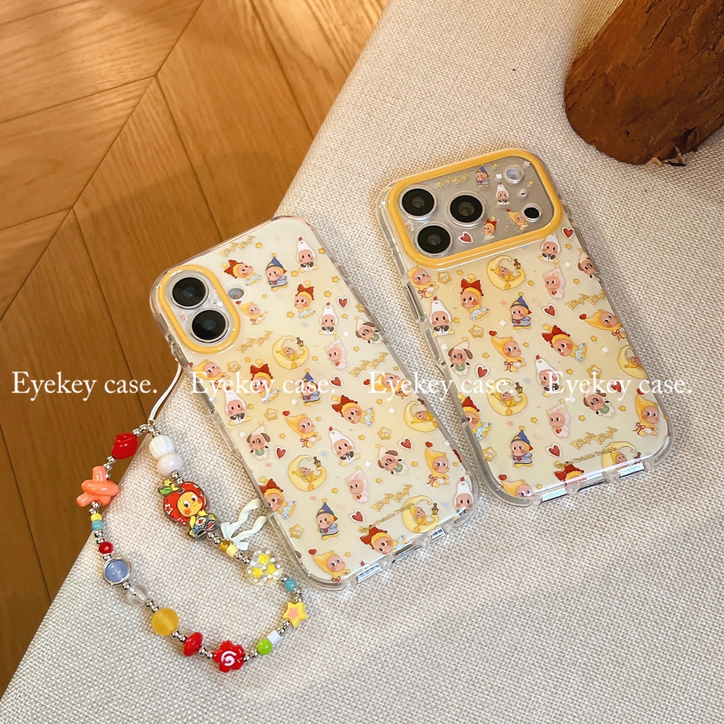eyekey·ins uşaq qrafiti cizgi filmi ay ulduzları iphone17pro max cib telefonu üçün uyğun insanlar Apple 15 yeni 17 cüt 16pro zəncir 16 Koreya üslubunda yıxılmağa qarşı qoruyucu örtük