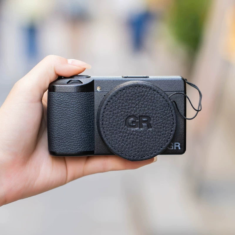 Fotoqraf/RƏF Ricoh GR3X qoruyucu qutu üçün uyğundur GR3 dəri qutu gr4 kamera qutusu Ricoh gr3hdf yarım dəst kamera çantası əsl dəri bilək qayışı obyektiv qapağı retro əsas qoruyucu çanta aksesuarları