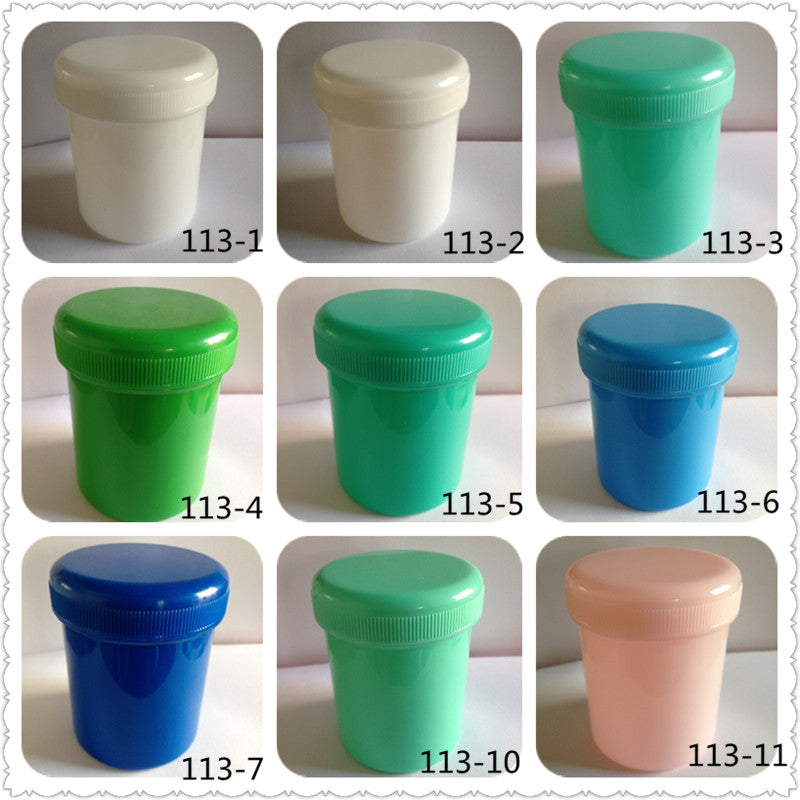 PP150ml düz plastik böyük ağızlı geniş ağız qalınlaşdırılmış ayrı qablaşdırma möhürlənmiş daxili qapaq/qurğuşunsuz lehim pastası şüşəsi