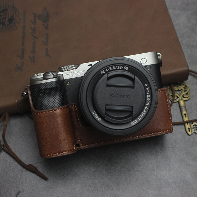 Sony A7R4 A6700 kamera çantası a73 A7RIII A7M3 A7R3 A7C əsas dəri qutu A7C2 üçün uyğundur