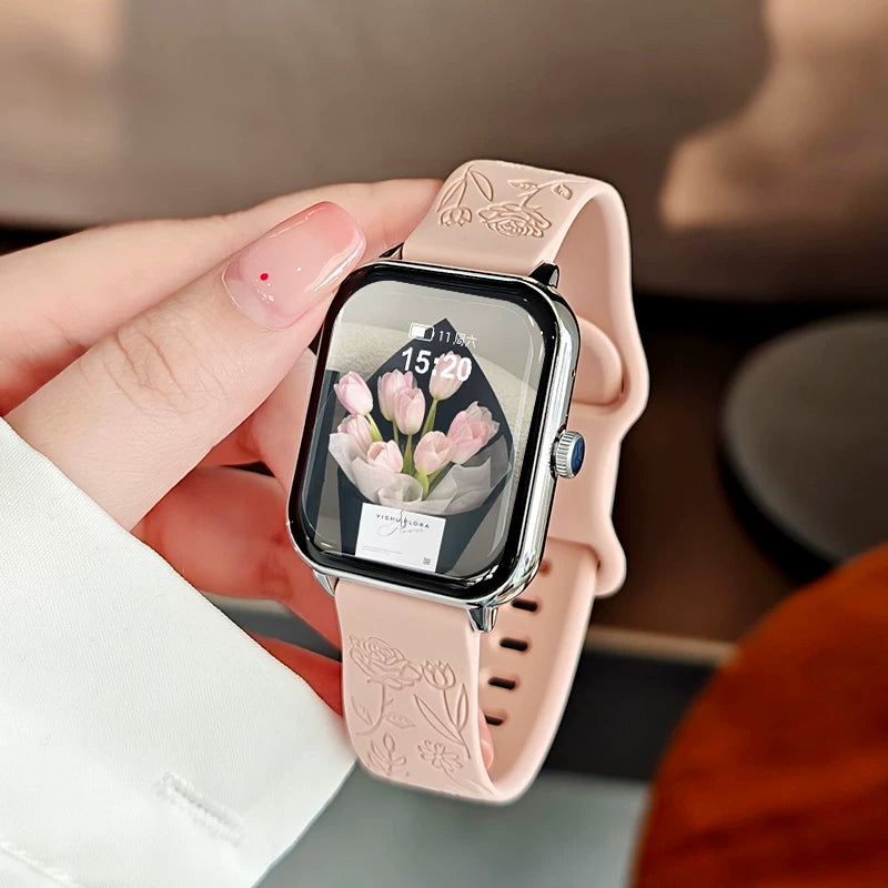 Qızlar üçün ağıllı saat, çoxfunksiyalı, zəng etmək və qəbul etmək, sağlam ürək döyüntüsü idman qolbağı, Xiaomi və Apple mobil telefonlarına uyğundur - 2
