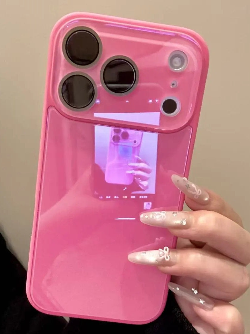 Koreya ins şəffaf konfet rəngli şüşə qabıq kristal lens filmi iPhone17PROMAX cib telefonu üçün uyğundur dopamin dəri hissi Apple 16/15 niş 14/13 yüksək səviyyəli məna 12 qoruyucu örtük