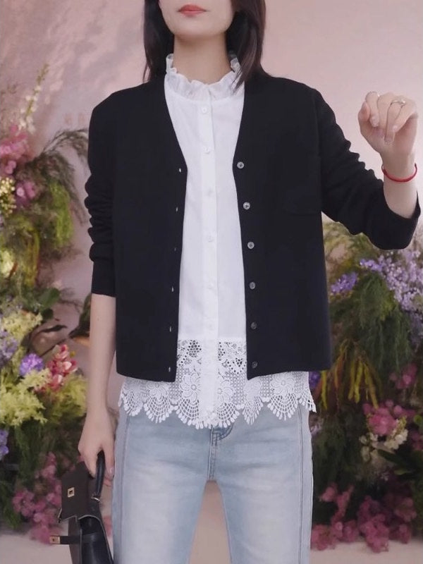 Qadınlar üçün böyük ölçülü ağ qolsuz köynək jileti, 2026-cı ilin yayı, böyük ölçülü qadınlar üçün fransız krujeva yamaqlı daxili qatlı üst hissə.