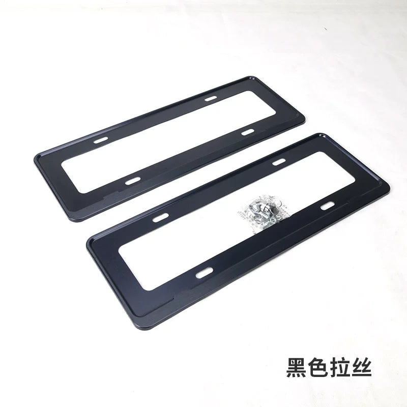 Suitable for 2019-2023 Volkswagen Touareg license plate frame, license plate bracket, aluminum alloy blue license plate holder, special modification.
