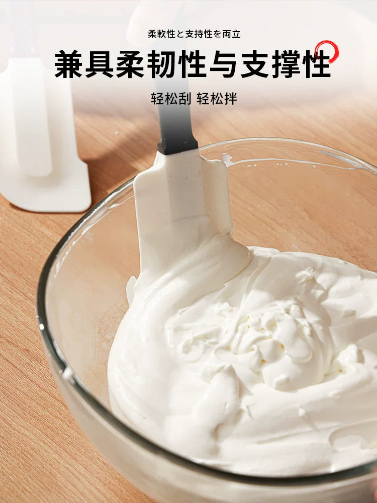 Yapon silikon spatula çörək kremi yayılmış spatula mətbəx yüksək temperatura davamlı böyük spatula yumşaq kazıyıcı çörəkçilik mürəbbəsi