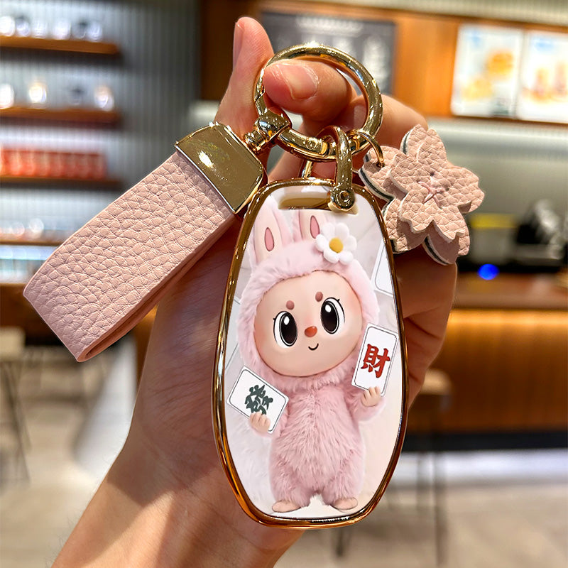 Mavi Elektrikli E5 Açar Qapağı Dongfeng Xiaokang Yeni 580 Dongfeng Fengguang Yeni 580 Avtomobil Dekorasiya Açar Zənciri Qadınlar üçün