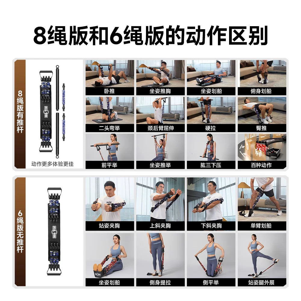 sinə əzələlərini məşq etmək üçün innstar gərginlik ipi kişilər və qadınlar evdə fitness məşq avadanlığı dəzgah pressi artefakt elastik bandı