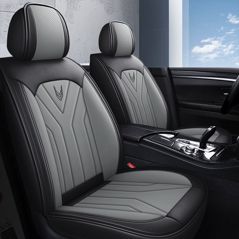 Specially designed for fall and winter, all-season car seat cushions, full-coverage, breathable Nappa leather seat covers.