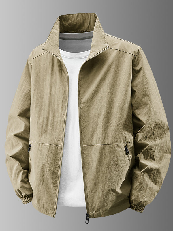 Xarici ticarət ixrac sifarişləri! 2025 Yeni Böyük Ölçülü Kişi Payız/Qış İdman Boş Yaxalıqlı Küləkkeçirməz Gödəkçə