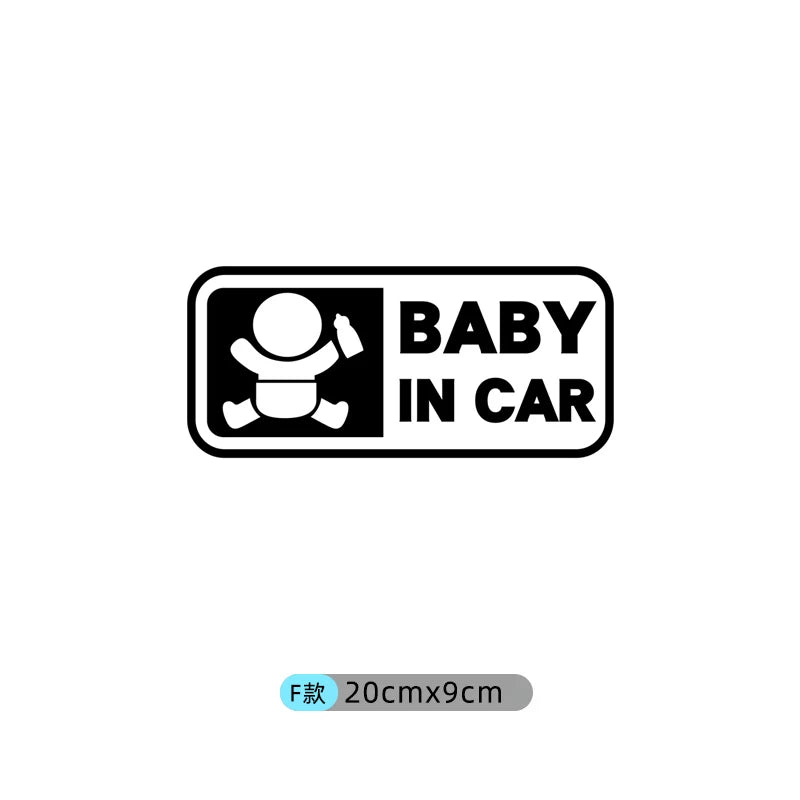 Avtomobildəki körpə stikerləri, avtomobildəki körpələr və uşaqlar üçün xəbərdarlıq stikerləri.