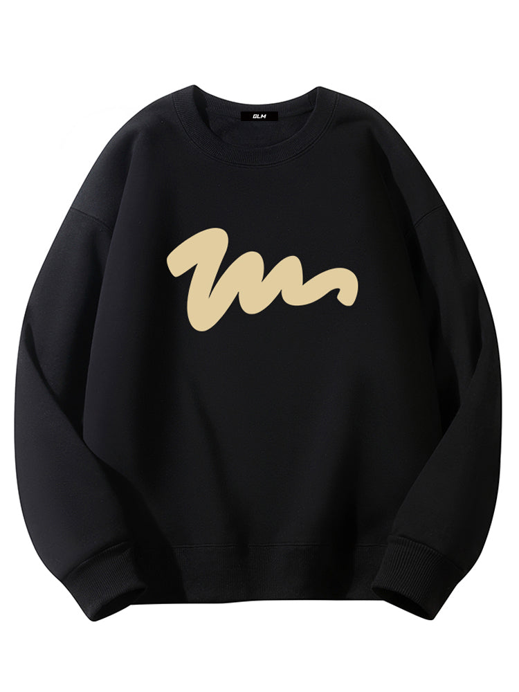 GLM Kişi və Qadınlar üçün Yun Astarlı Dəyirmi Yaxalı Sviter, Payız/Qış İstiliyi, Ağır Çəkili Stil, Amerika Boş Forması, Dəbli Brend Əsas Qat, Kişi Geyimləri