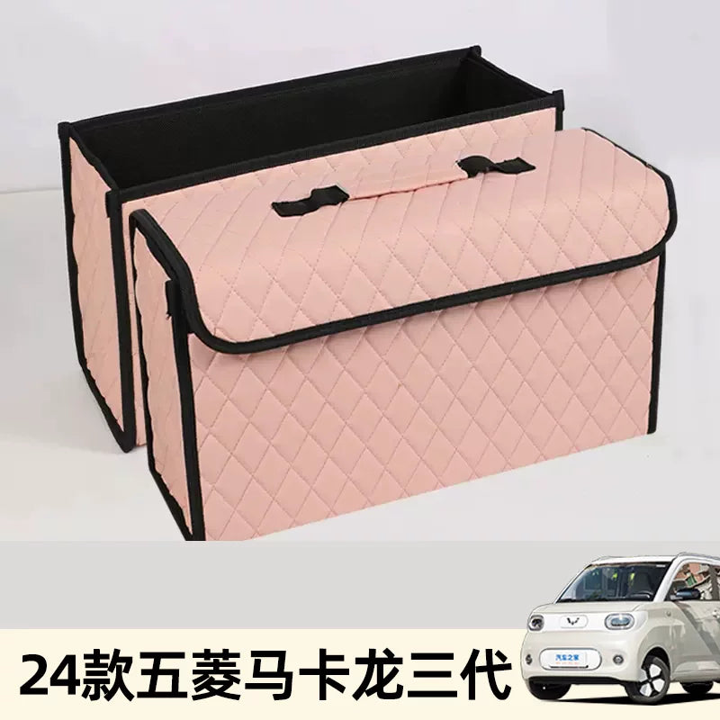 Wuling Hongguang Mini Macaron 3rd and 4th generation rear trunk storage box, interior decoration