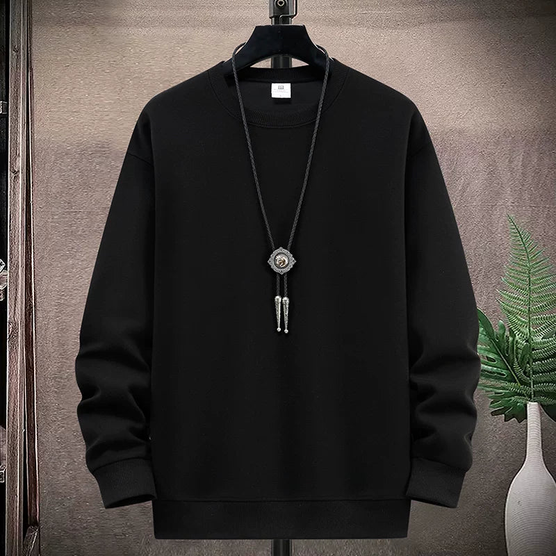 Yeniyetmələr və tələbələr üçün payız/qış təmiz pambıqdan hazırlanmış yun yaxalıqlı sviter, boş oturan gündəlik kazak alt qatı, qalın və isti top