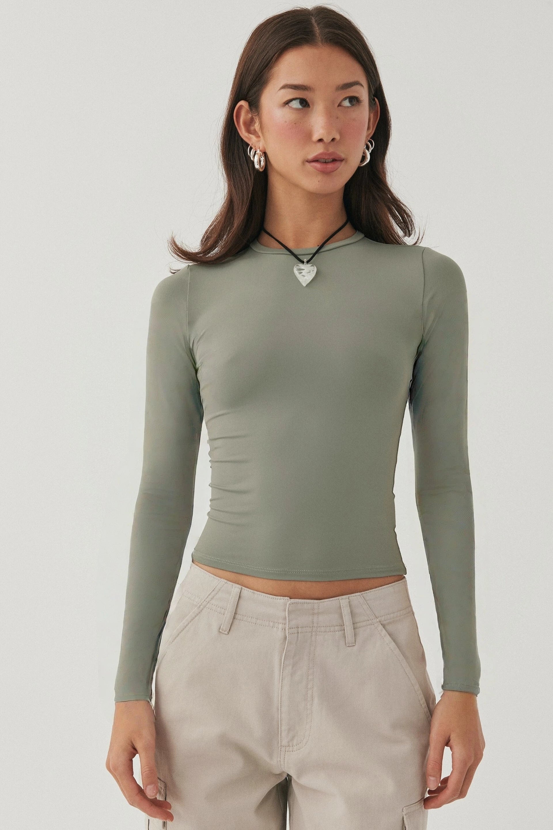 Avstraliya S-brendli SK*M dupe! Qadınlar üçün düz rəngli, tikişsiz, uzanan uzunqol köynək, seksual üslublu top, ixrac keyfiyyəti.