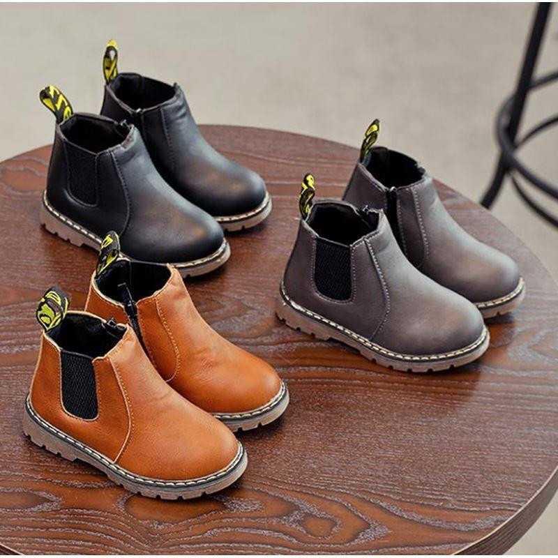 Oğlan uşaq qızlar üçün uşaq ayaqqabıları British vintage Mtin Boots