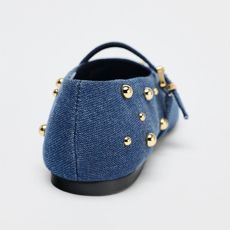 ZA 2024 Payız Yeni Gəliş Qadın Ayaqqabıları Qəhvəyi Çizməli Dəri Balet Üslubunda Düz İdman Ayaqqabıları Mary Jane Blanketləri