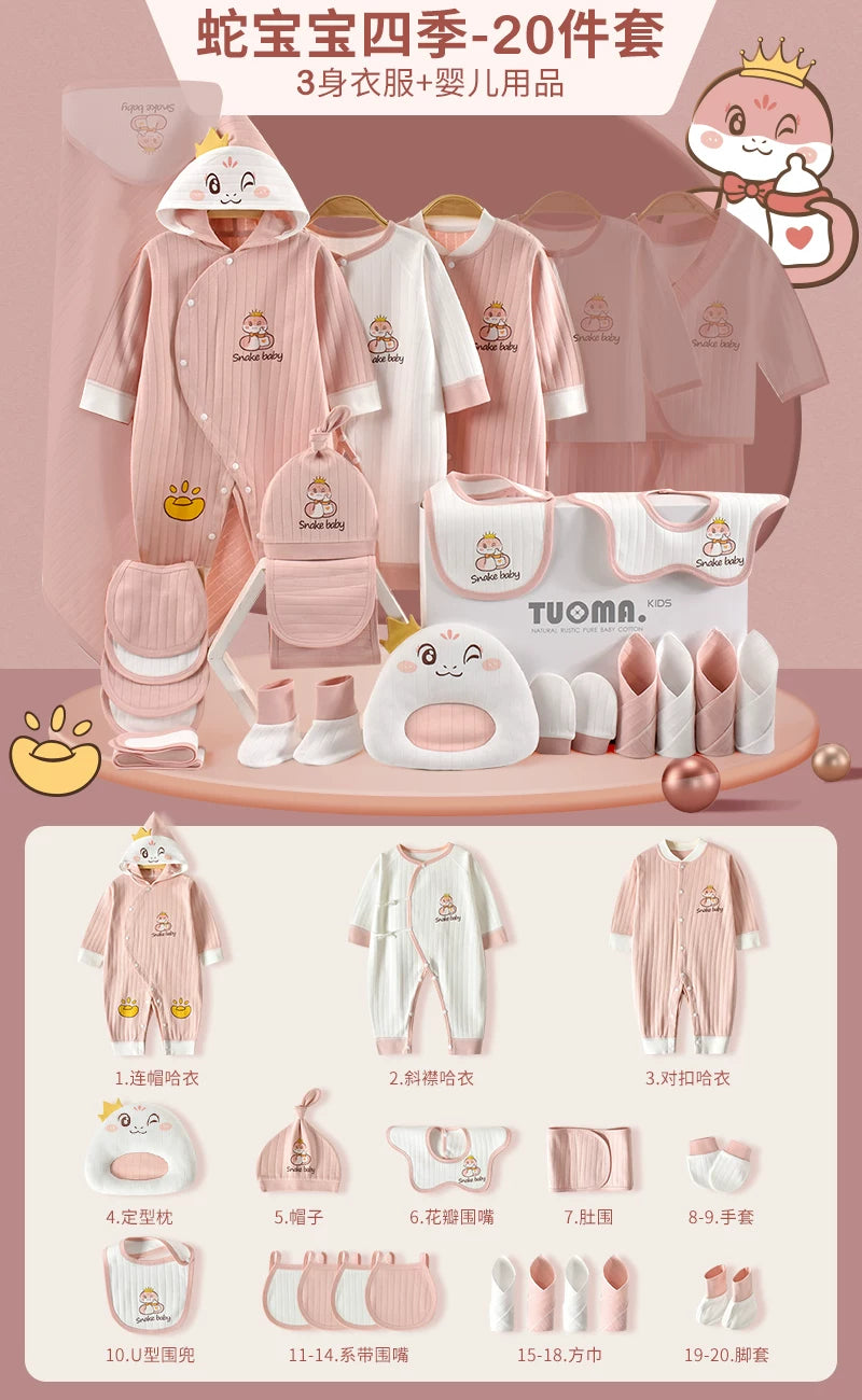 Körpə geyimləri, yeni doğulmuş körpələr üçün hədiyyə qutusu, təmiz pambıq dəsti, yeni doğulmuş körpələr üçün hədiyyələrin tam kolleksiyası, dolunay şənliyi və daha çox şey.