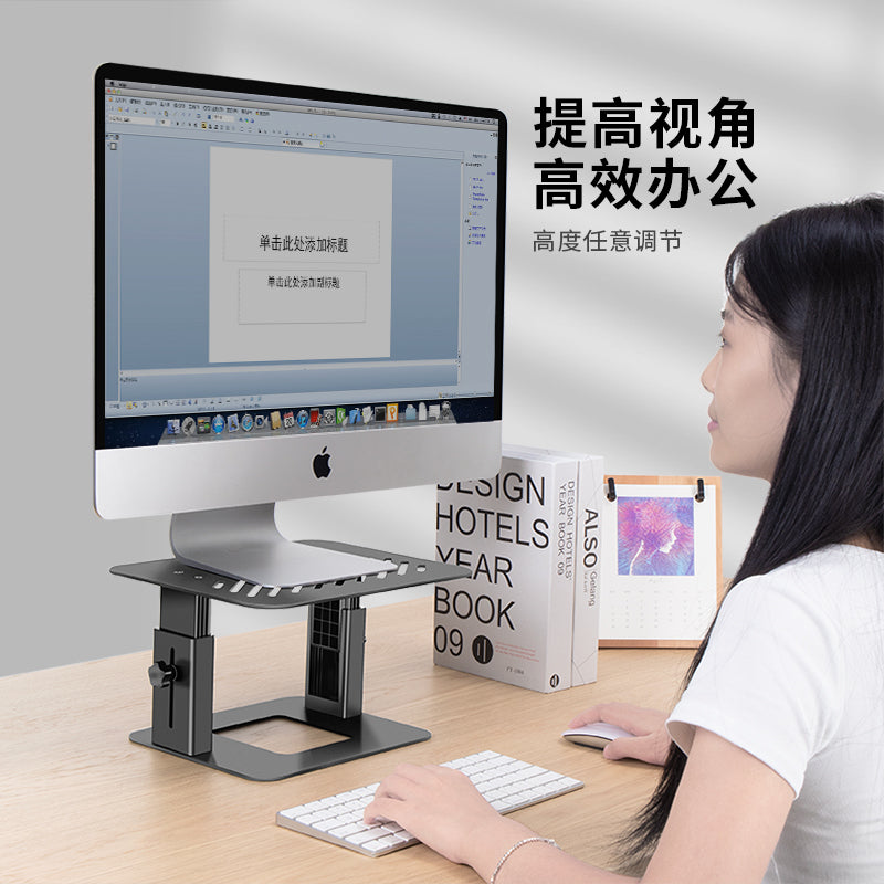 Luwei Kompüter Monitoru Artırılmış Stend Qaldırıla bilən Masaüstü iMac Displey Braketi Tənzimlənən Masaüstü Dəstəyi Braketi