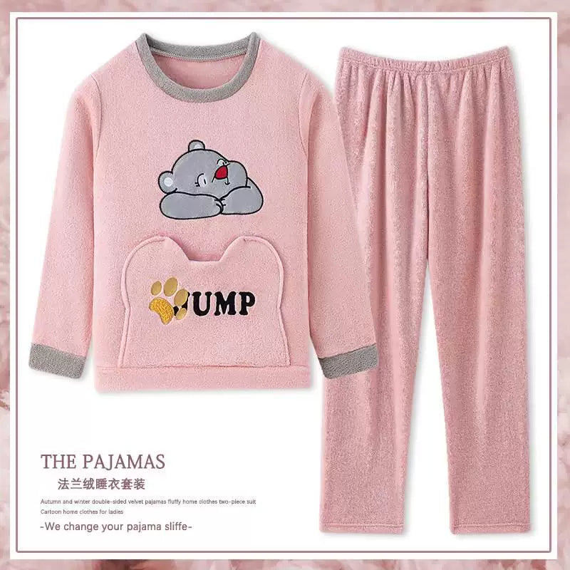 cütlük pijama dəsti qış qadın kişilər pijama ev geyimləri pijama