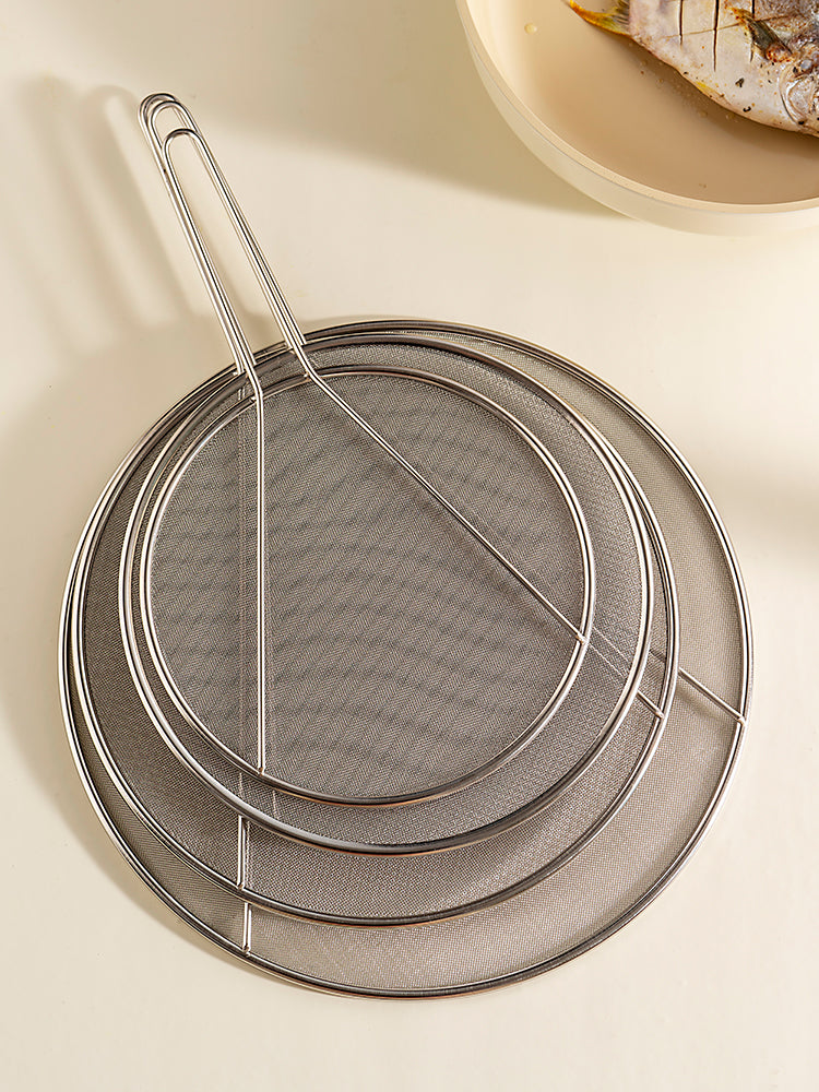 onlycook 304 paslanmayan poladdan yağ sıçramasına qarşı qazan qapağı mətbəx yemək bişirmək və qızartmaq üçün yağın qarşısını alan qapaq