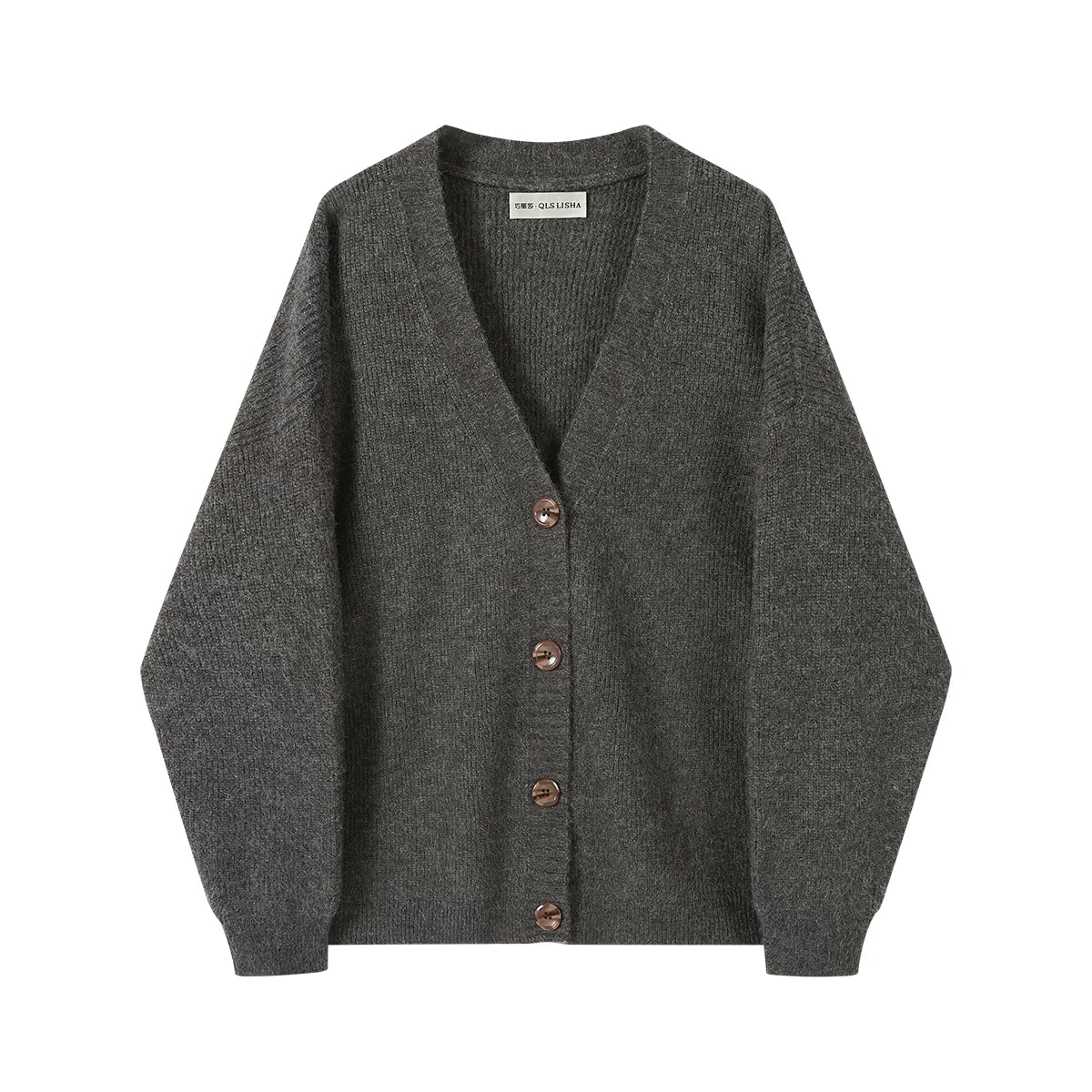 Cholisa boş hırka sviteri, payız və qış üçün şık və unikal trikotaj üst geyimi, rahat və zərif bir ab-hava yaradır.