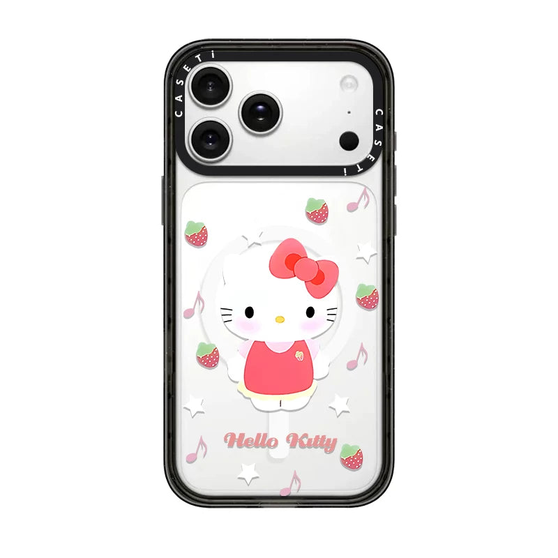 CASE Hello Kitty Hamburger Etiket Telefon Qutusu, iPhone 17 Pro Max Telefon Qutusu ilə Uyğundur 16/15/14 Plus, Trend Brend, Populyar Onlayn Məşhur Stil, Maqnit Əlavəsi