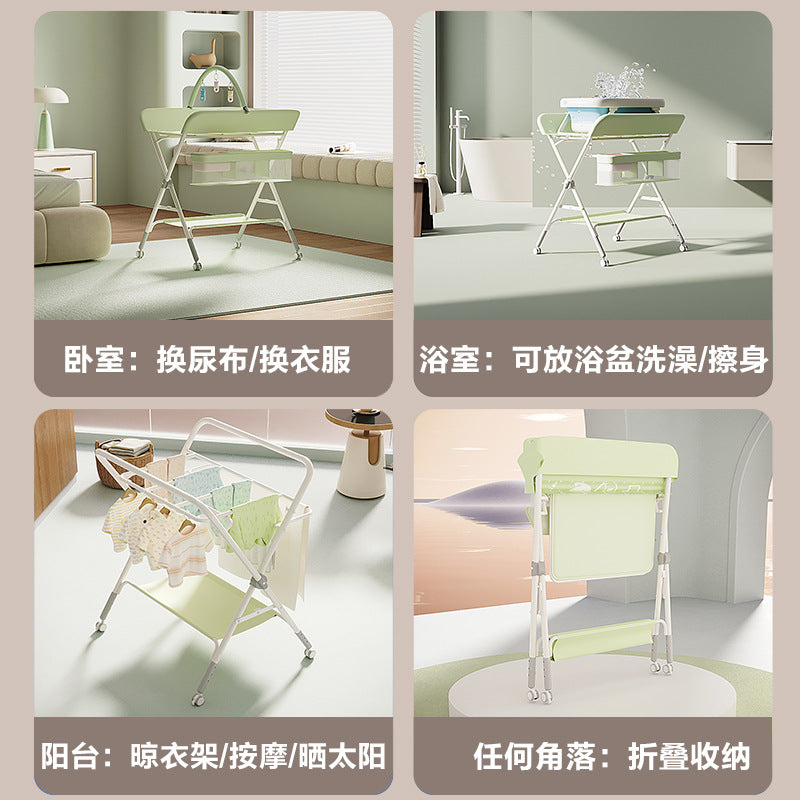 Körpəyə qulluq üçün ikisi birdə yeni doğulmuş ləvazimatlar artefakt uşaq bezi masası dəyişdirmə masası körpəyə qulluq masası