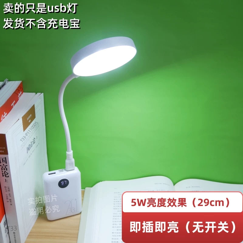 usb işığı gecə işığı tələbə öyrənən göz qoruyucu stolüstü lampa enerji bankının yataqxanasına qoşulmuş mini yüksək güclü parlaq LED super parlaq