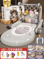 0-1 yaş arası yeni doğulmuş körpələr və uşaqlar üçün Alman körpə oyuncaq idman zalı gəzinti cihazı 2-si 1-də tənzimlənən erkən təhsil cihazı