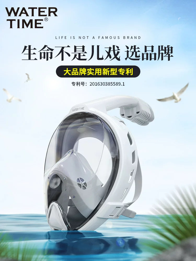 WaterTime snorkeling üç xəzinə dalğıc maskası avadanlığı sualtı nəfəs borusu pulsuz dalğıc gözlükləri böyüklər üçün üzgüçülük eynəkləri