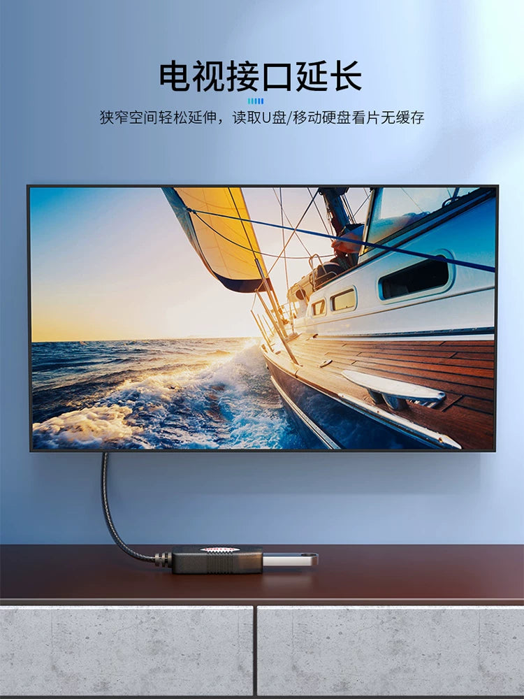Siqnal gücləndirmə çipi ilə üstün usb uzatma kabeli kişidən qadına kompüter məlumat kabeli uzatma monitorinqi wifi kamera printeri klaviatura siçanı simsiz şəbəkə kartı uzatma kabeli 20 metr