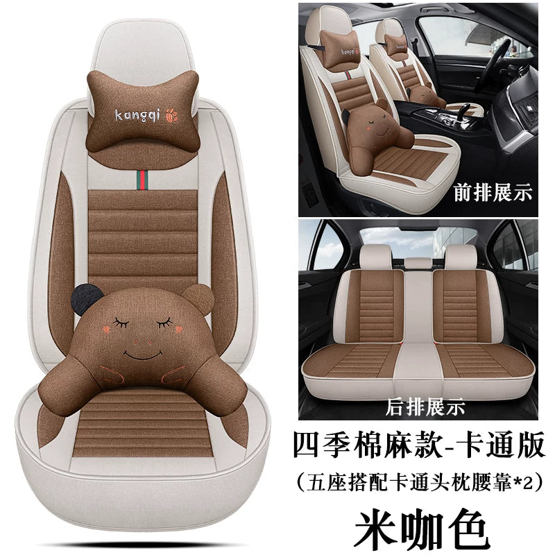 FAW-Volkswagen T-Cross 2021 1.5L Shangyue Smart Edition Oturacaq Üzlükləri, Bütün Mövsüm Qadın Avtomobil Oturacaq Üzlükləri