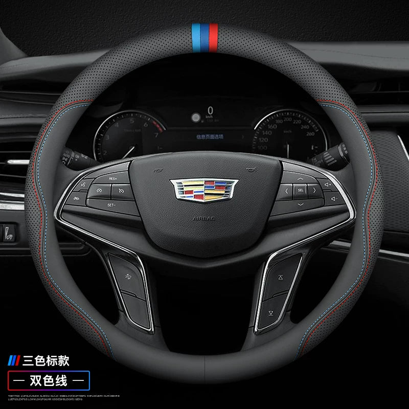 Cadillac sükan örtüyü, orijinal dəri, IQ, Ryoma, XTS, ATS/SLS/SRX/CTS, ultra nazik model.