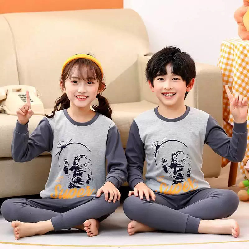 2023 Payız-Qış Uşaq Pijama Dəstləri Qız Oğlan Geyimləri P