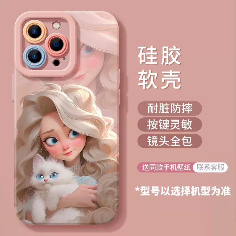 Apple 17promax mobil telefon üçün uyğun yeni model iPhone17 yeni 16 yüksək səviyyəli 15's 13 qabaqcıl 15promax məşhur qadın 17Air bənövşəyi qız 17pro silikon 16Promax
